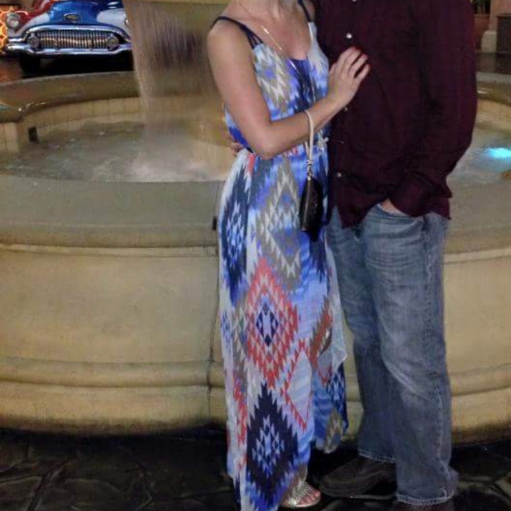 Xhilaration patterned high low dress